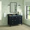James Martin Vanities 48'' Single Vanity, Black Onyx w/ 3 CM Parisien Bleu Quartz Top 424-V48-BKO-3PBL - alternate 4